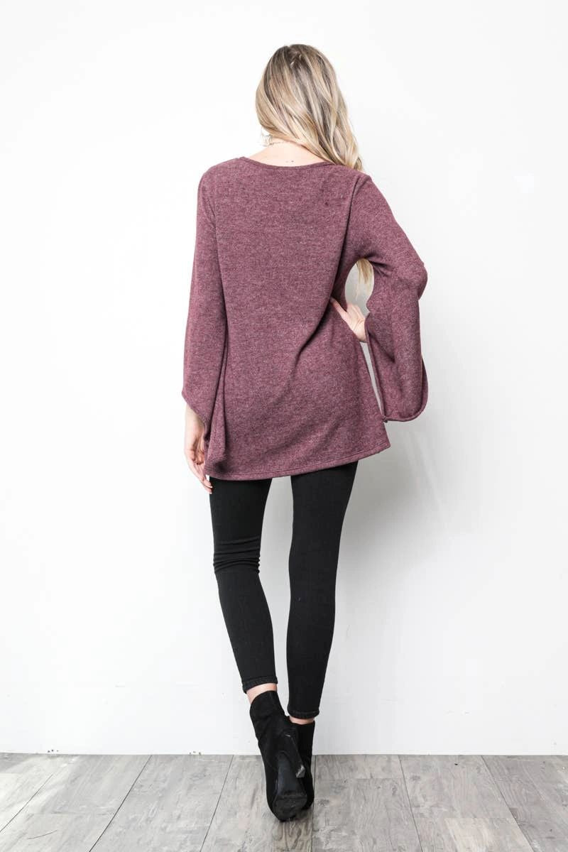 Whatever Tunic in Merlot