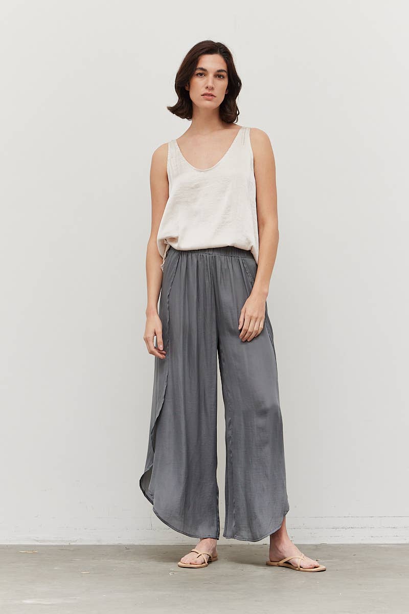 Crush Side Wrap Wide Pant