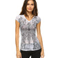 Savage V-neck  Burnout tee