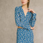 Gloria Blue Floral Mini Skirt