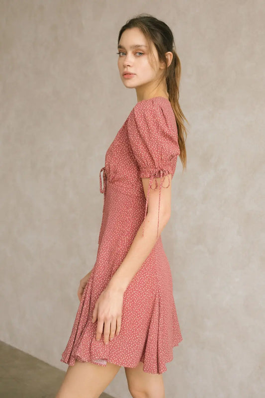 Marjorie Ditsy Tiny Floral Mini Dress