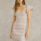 The Lakes Ditsy Floral Smocked Mini Dress