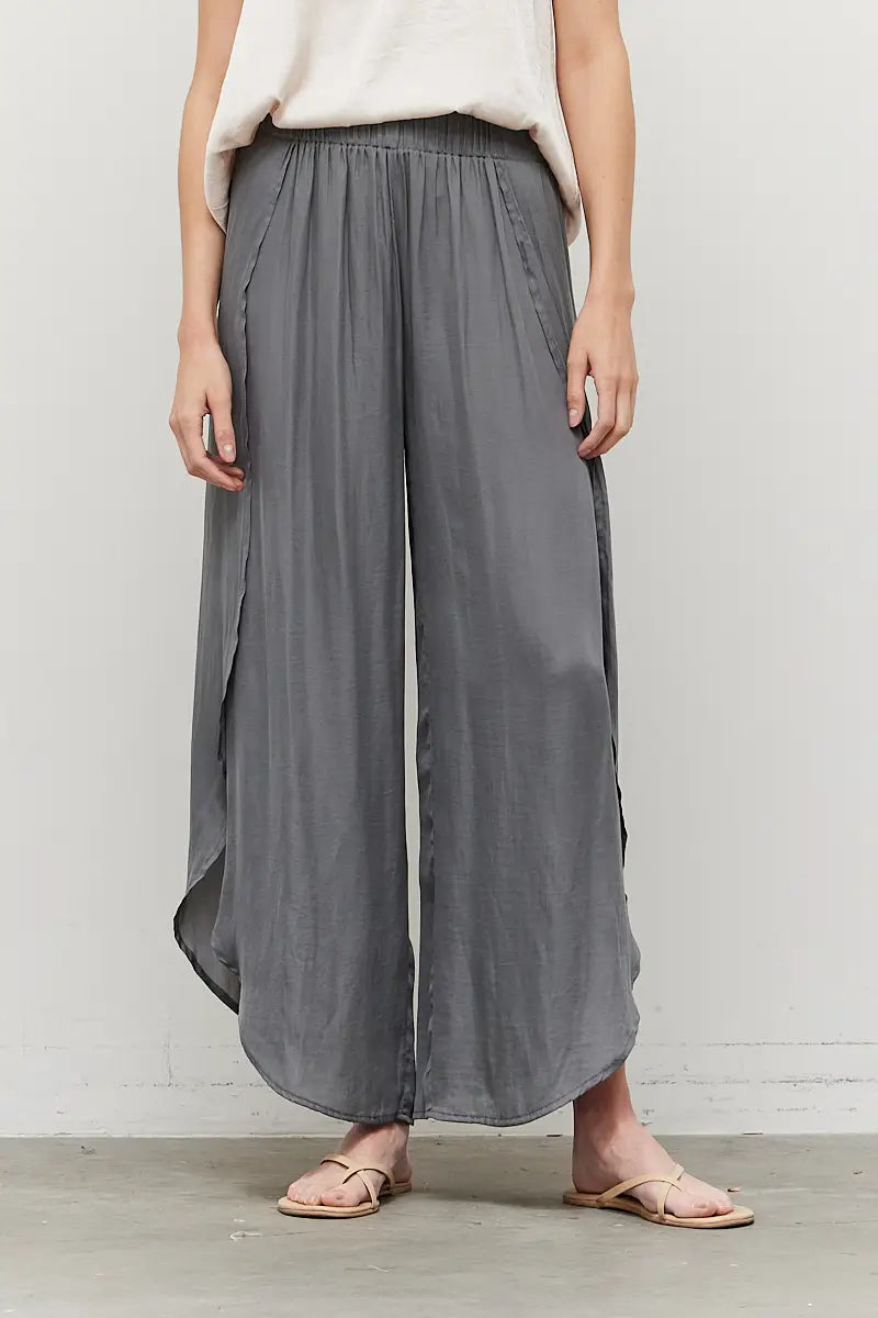 Crush Side Wrap Wide Pant