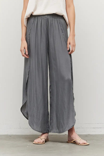 Crush Side Wrap Wide Pant